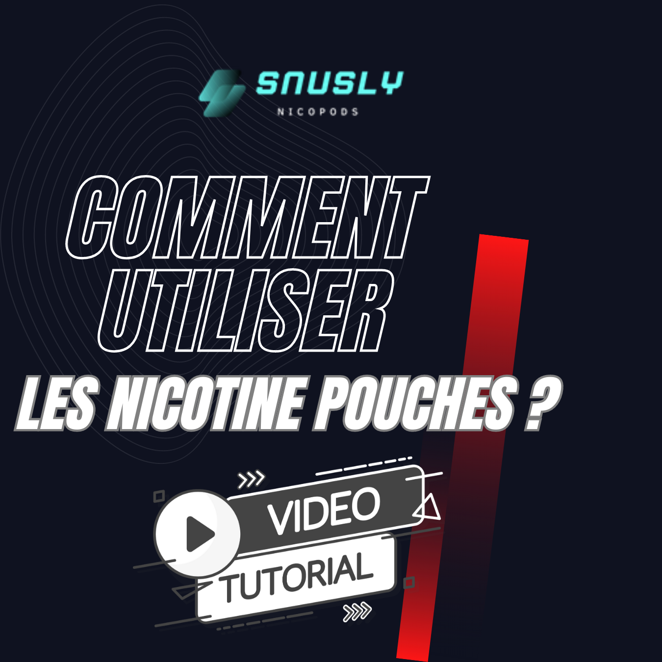 Snusly France - Comment utiliser les Nicotine Pouches ? Accompagné d'un tutoriel vidéo