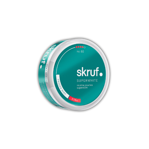 snus nicotine pouches skruf-superwhite-super-slim-18mg